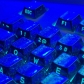 Frost Blue Metal Feature 87+10 Keys PBT Doubleshot Side Legends Keycaps Set Cherry Profile for Cherry MX Keyboard